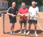 Die Sta&szlig;furter Spieler v.l. Norbert Krebs, Reiner Christoph und Achim Engel. Es fehlt Manfred Rademann.