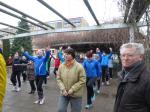 In Sta&szlig;furt begann der 34. Silvesterkarpfenlauf mit einer z&uuml;nftigen Erw&auml;rmung. 