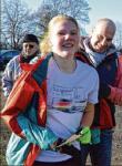 Die schnellste L&auml;uferin in G&uuml;sten war Celine Ladehoff von der Leichtathletikgruppe der Gaensefurther.