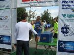 So manche Vertreterin  des 'schwachen Geschlechtes'  beweist beim Triathlon ihre St&auml;rken.