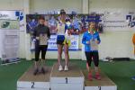 F&uuml;r die 11,5 Kilometer ben&ouml;tigt Sandra Homann nur 01:02:50 Stunden. Wohlverdienter erster Platz in ihrer Altersklasse W40.