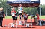 Lena Nowaczek konnte sich &uuml;ber Platz 1 im 50m Lauf freuen, w&auml;hrend sie im Weitsprung und im Schlagballweitwurf Zweite wurde.