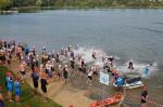 Schwimmwettbewerb im L&ouml;derburger See &uuml;ber 500m bzw. 1,5km.
