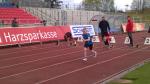 Lukas beim Einlaufen f&uuml;r die 50m Distanz.