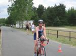 Von Problemen mit einem defekten Fahrradschlauch lie&szlig; sich Annegret Wille nicht die Laune verderben und holte sich am Ende den Vize-Landesmeister-Titel. 