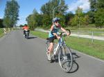 Die Sch&uuml;ler B waren 5 km mit dem Fahrrad unterwegs.
