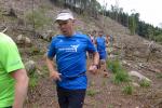 Sch&auml;fer absolvierte den Crosslauf als erster seiner Altersklasse M60.