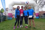 Sylvia K&ouml;hn, Karolin Tebarts, Sabine B&ouml;rner, Jens-Uwe B&ouml;rner vor dem Start.