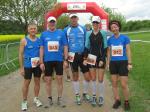 Vor dem Start in Quedlinburg v.l. Jens-Uwe B&ouml;rner, Lutz Klau&szlig;, Steffen Sch&ouml;ler, Ina Sch&ouml;ler, Sabine B&ouml;rner.