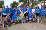 Die gro&szlig;e Lauffamilie der Bode-Runners vor dem Start zum 19. Gerstewitzer M&uuml;hlentaglauf: Kathleen Auer, Jens-Uwe B&ouml;rner, Valentin Wuwer, Rieke und Jette Zaschke, Harald F&uuml;mel, Claudia Geist (unten v.l.) / Renate Liedtke, Stefan Sindermann, Kathleen Mahler, Sandra Homann, Andy Schmidt, Petra Becker, André Geist, Jan Zaschke, Sabine B&ouml;rner, Christa F&uuml;mel, Nico Mahler, Kirsten Geist, J&uuml;rgen G&uuml;nther, Aileen Sch&ouml;nherr und Janine Wuwer (oben v.l.)
