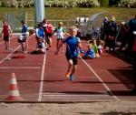 Lukas freute sich &uuml;ber eine neue PB im Weitsprung von 3,28m und Rang zwei.