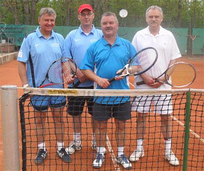Mannschaft Herren 50 v.l.Berndt H&auml;mmerling, Manfred Rademann, Reiner Christoph, Achim Engel
