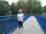 Petra Becker w&auml;hlte die 5 km Strecke und wurde Zweite ihrer Altersklasse. 