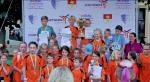 Die glücklichen Gewinner des Pokallaufes der Grundschulen. Die glücklichen Gewinner des Pokallaufes der Grundschulen.