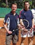 Ronny Selig (l.) und Christian Schrader &uuml;berzeugten als Doppelpartner beim Neujahrsturnier.