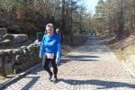 Urspr&uuml;nglich als Walkerin unterwegs, versuchte sich B&auml;rbel Lallecke mit Erfolg auf der 9,5 km Laufdistanz.