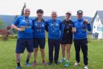 Was f&uuml;r ein sportliches Wochenende: Pro Trail gab es eine Medaille! Olaf Bothe (li.) und Detlef Sch&auml;fer (re.) bekamen f&uuml;r drei Teilnahmen sogar noch einen Sonderpreis.