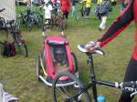 Gut ger&uuml;stet erscheint der j&uuml;ngste Teilnehmer Finn zur Fahrrad-Distanz &uuml;ber 70 km.