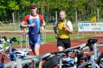 Torsten in der Wechselzone, zum Schluss kam er als Zweiter seiner AK ins Ziel. Torsten in der Wechselzone, zum Schluss kam er als Zweiter seiner AK ins Ziel.
