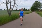 Petra Becker startete beim M&uuml;hlentaglauf als einzige Bode-Runners-Frau &uuml;ber die 10-Kilometer-Distanz und siegte in ihrer Altersklasse. 