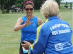 Sabine Börner kam nach 13 Kilometern nach 1:21:21 Stunden ins Ziel. Foto: Franziska Herz, Volksstimme Sabine Börner kam nach 13 Kilometern nach 1:21:21 Stunden ins Ziel. Foto: Franziska Herz, Volksstimme