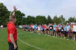 Zu den 276 L&auml;ufern am Start der 12,4 km Strecke geh&ouml;rten auch Sabine und Jens-Uwe B&ouml;rner.
