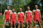Die Teilnehmer am Saale-B&auml;ren Triathlon v.l. Torsten Born, Jens-Uwe B&ouml;rner, Ralf Rosenmeier, Florian B&ouml;rner und Steffen Sch&ouml;ler.