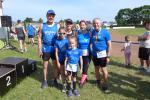 Nur eine Handvoll Bode-Runners von der Gaensefurther Sportbewegung reiste am Sonntag zum 32. Tangerh&uuml;tter Tangerlauf (Jens Kunkel, Emily und Lotta Siebert mit Mutti Anne, Sabine und Jens-Uwe B&ouml;rner, v. l.).