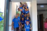 Mit 31 Teilnehmern war das Trainingslager-Wochenende der Gaensefurther Sportbewegung gut besucht. Laufcoach Uwe Haake (gr&uuml;nes Shirt) f&uuml;hlte sich sofort aufgenommen und versprach, die lustige Truppe auch mal in Sta&szlig;furt beim Lauftreff zu besuchen.