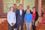 Neues Präsidium LVSA: Lina Weiß (Vizepräsidentin Jugend), Christian Topf (Vizepräsident Wettkampforganisation), Andreas Broska (Präsident LVSA), Melanie Schulz (Vizepräsidentin Leistungssport), Jürgen Günther (Vizepräsident Breitensport), Sabine Pohle (Vizepräsidentin Finanzen) - es fehlt: Jörg Bremer (Vizepräsident Struktur- und Entwicklungsfragen)