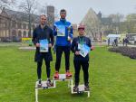 Rinaldo Schielke flog &uuml;ber die Zeitmessung und brachte nach 52:33 Minuten die 12,5 Kilometer als Gesamtsieger in das Ziel