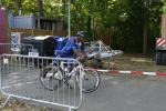Matthias Lampe wechselt zur Radstrecke von 21,5 km. Er war der schnellste Sportler der Gaensefurther.