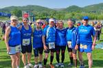 Petra Becker, Nancy Bothe, Stefan Sindermann, Detlef Sch&auml;fer, Christa F&uuml;mel, Harald F&uuml;mel und Olaf Bothe (. l.) starteten in Bad Harzburg. 