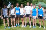 Die Gaensefurther Teilnehmer am Jubil&auml;umslauf in Magdeburg v.l. Sylvia K&ouml;hn, Sabine B&ouml;rner, Dirk Meier, Claudia Meier, J&ouml;rg Sch&auml;per, Lutz Klau&szlig;, Petra Becker, Jens-Uwe B&ouml;rner. Es fehlen Ina und Steffen Sch&ouml;ler. 