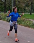 Ein Schnappschuss von Kathleen Auer beim Zoo-Lauf in Magdeburg. In Bernburg gelang das dem Ehemann Torsten nicht, denn seine Frau war einfach schon weg.