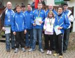 Alle Gaensefurther Teilnehmer am 3. Cup-Lauf v.l. Ingo Bieganski, Jens-Uwe B&ouml;rner, Michael Karg, Dirk Meier, Maximilian G&auml;de, Lutz Klau&szlig;, Lisa Lo&szlig;, Katrin Winkler-Hindricks, Mark Klau&szlig;. Es fehlt Jana Berger. 