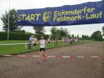 Als erste Frau &uuml;ber die 12 Kilometer lief Sabine B&ouml;rner &uuml;ber die Ziellinie.