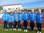 Die Gaensefurther Teilnehmer in Sch&ouml;nebeck v.l. Robin Dietrich, Elicia Vetter, Josie Busse, Nele Schl&uuml;ter, Lara R&ouml;hling, Marek Kadereit, Calvin M&uuml;ller.
