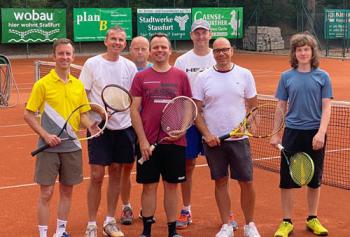 Die Herren Mannschaft v.l. Ronny Selig, Ulf Gothe, Andy Konze, Frank M&uuml;ller, Michael Busse, Danilo Voges, Robert Konze