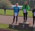 Celine Ladehoff wurde mit PB im Kugelsto&szlig; Zweite.