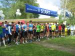 Start &uuml;ber die 15,4 km-Strecke. Mit dabei Jens-Uwe B&ouml;rner.