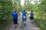 W&auml;hrend Sabine B&ouml;rner und Kathleen Mahler die Wende noch vor sich haben befindet sich Jan Zaschke schon auf dem R&uuml;ckweg.