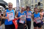 Gl&uuml;cklich im Ziel: Renate Liedtke, Stefan Sindermann, Kathleen Mahler und Sabine B&ouml;rner (v.l.)