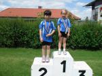 Eine reiche Medaillenausbeute gab es f&uuml;r Fabienne S&auml;misch (r.) mit 2xGold, 1xSilber, 1xBronze und Nina Ritter (l.) mit 1xGold und 3xSilber.  