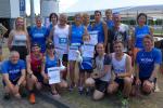 Wir haben fertig: Die Bode-Runners nach getaner Laufarbeit: Gl&uuml;cklich und zufrieden!