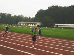 50m Lauf mit Lukas Ladehoff (2.v.l.), bei dem er F&uuml;nfter wird.