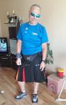 Als einziger Starter &uuml;ber elf Kilometer beim Sudenburg-Lauf in Magdeburg zog Stefan Sindermann mit seinem ungew&ouml;hnlichen Outfit bestimmt einige Blicke auf sich.
