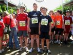 2,4 km war Martin Wille (l.) und die zwei Neu-Bode-Runners Felix G&ouml;res und Maximilian G&auml;de unterwegs.