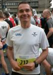 Bode-Runner Dirk Meier vor seinem Marathonstart. Bode-Runner Dirk Meier vor seinem Marathonstart.