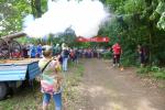 Traditionell starten die Streckenteilnehmer nach dem krachenden Schuss aus der Harzger&ouml;der Sch&uuml;tzenkanone. Hier der Start der neu aufgelegten Halbmarathondistanz &uuml;ber 21. Kilometer. 